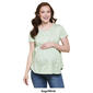 Womens Due Time Short Sleeve Ditsy Crossback Maternity Top - image 3