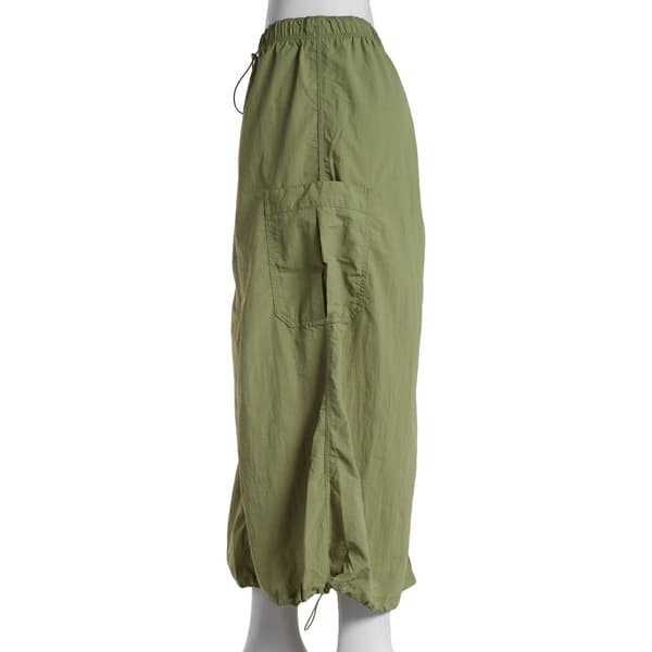 Juniors Love Tree Parachute Toggle Skirt w/Pockets &amp; Back Slit