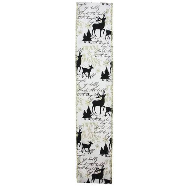 Northlight Seasonal 30ft. Playful Reindeer Wired Craft Ribbon