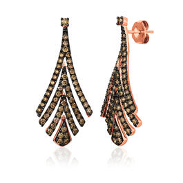 Le Vian&#40;R&#41; Chocolatier&#40;R&#41; 14kt. Rose Gold & Brown Diamond Earrings