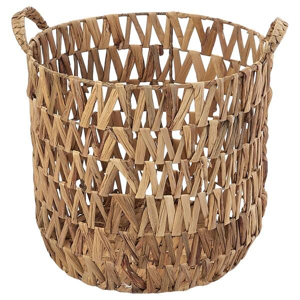 Medium Open Weave Water Hyacinth Basket - image 