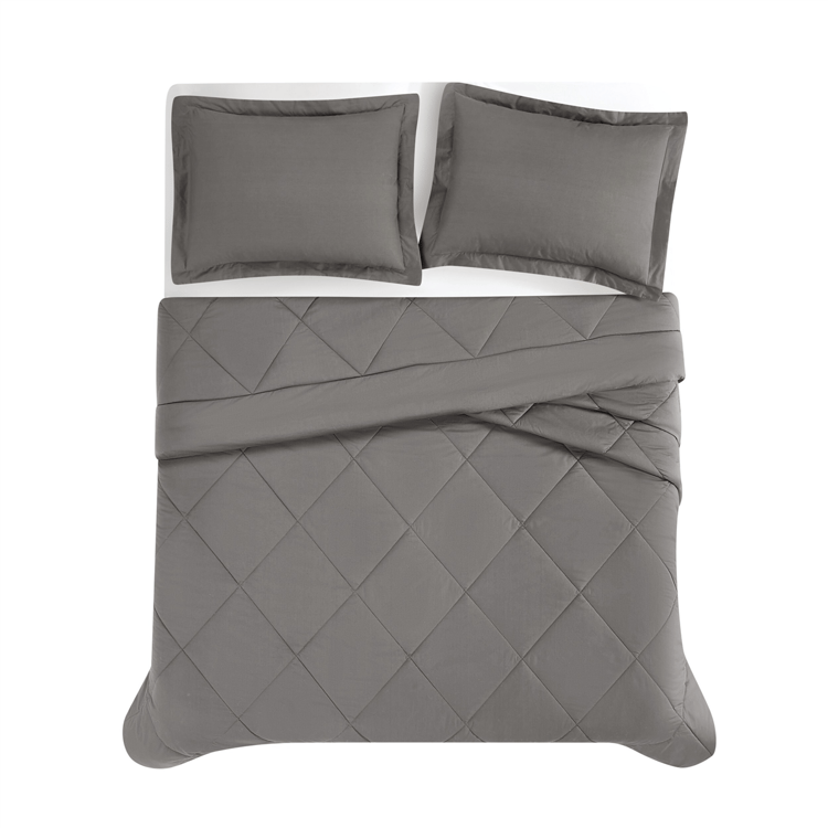 Cannon Solid Oversized Percale 3pc. Comforter Set