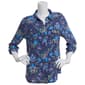 Plus Size Emily Daniels 3/4 Sleeve Disco Button Front Blouse - image 1