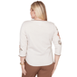 Petite Alfred Dunner Spice Market Floral Embroidery Blouse - image 1