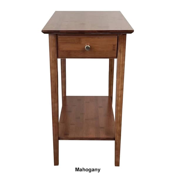 eccostyle™ Solid Bamboo Recliner Table w/ Drawer