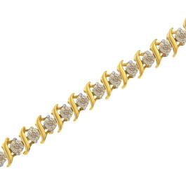 Haus of Brilliance 10kt. Yellow Gold Wave Bracelet