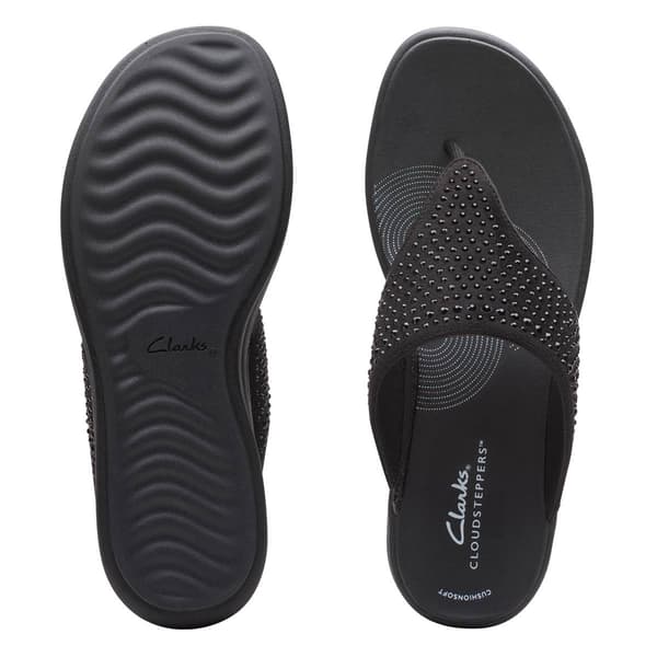 Womens Clarks® Cloudsteppers™ Drift Jaunt Interest Flip Flops