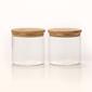 Glass 2pc. 21.9oz. Canister with Bamboo Lid - image 1