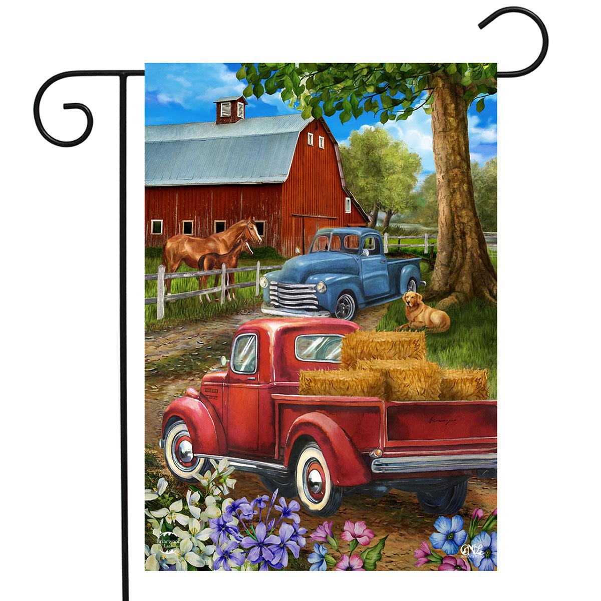 Country Lane Garden Flag