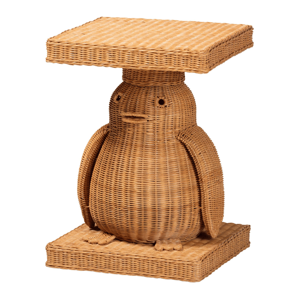 bali & pari Pembroke Handwoven Penguin End Table