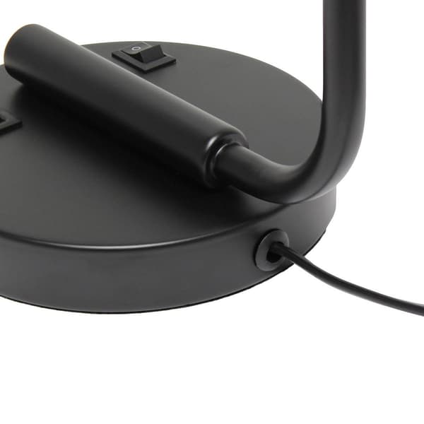 Lalia Home Studio Loft Modern Iron USB Port Matte Desk Lamp