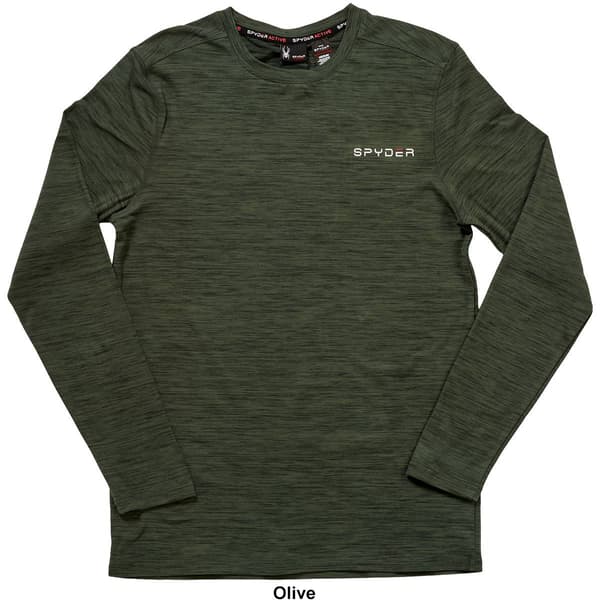 Mens Spyder Soft Long Sleeve Jersey Tee