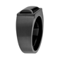 Mens Lynx Black Ion Plated Stainless Steel Ring with Black Agate - image 17