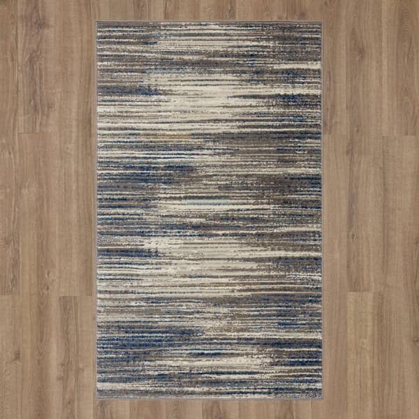 Mohawk Home Furie Stripe Grey/Dark Blue Accent Rug