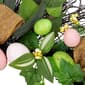 Northlight Seasonal Easter Egg & Burlap Ribbon Twig Wreath - image 5