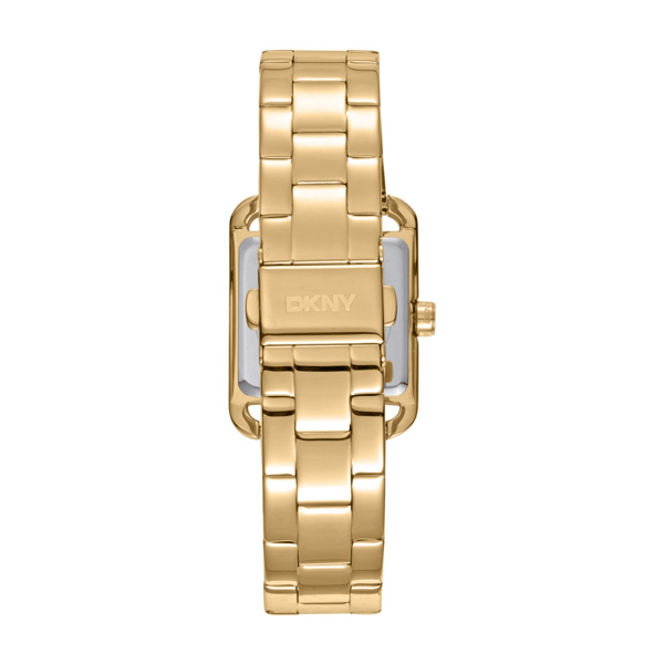Womens DKNY City Midi Silver Dial Gold-Tone Watch - DK1L004M0055