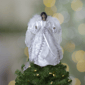 Northlight African American Silver Angel Christmas Tree Topper - image 2