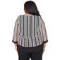 Plus Size Alfred Dunner Opposites Attract Woven Stripe Blouse - image 2