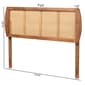 Baxton Studio Harris Ash Walnut Finished Wood Headboard - image 5