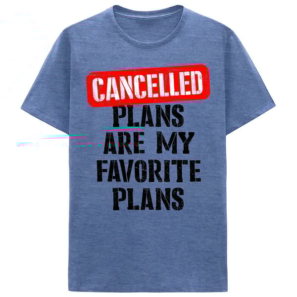 Young Mens Cancelled Plans Graphic Tee - image 