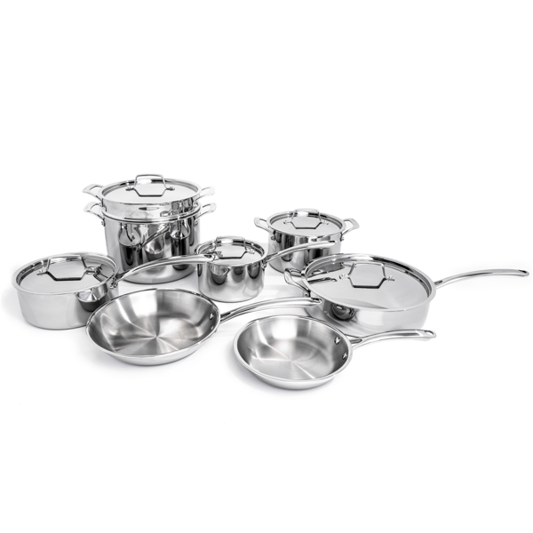 BergHOFF Professional 2pc. Tri-Ply Stainless Steel Cookware Set