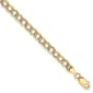 Gold Classics™ 4.3mm. 14k Semi Solid Pave Curb Necklace - image 2