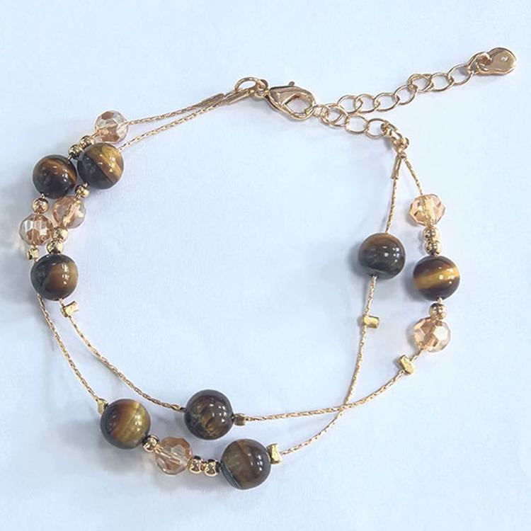 Ashley Cooper(tm) Gold-Tone Stationary Beaded Bracelet