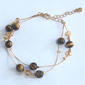 Ashley Cooper(tm) Gold-Tone Stationary Beaded Bracelet - image 1