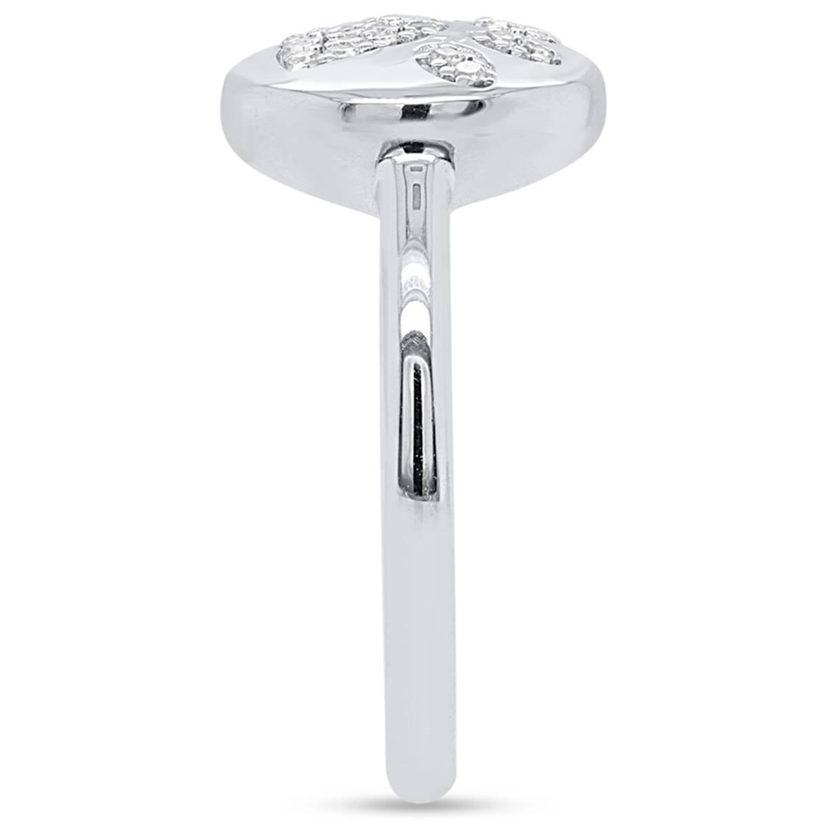 Nova Star® 1/10ctw. Lab Grown Diamond Paw Ring in Sterling Silver