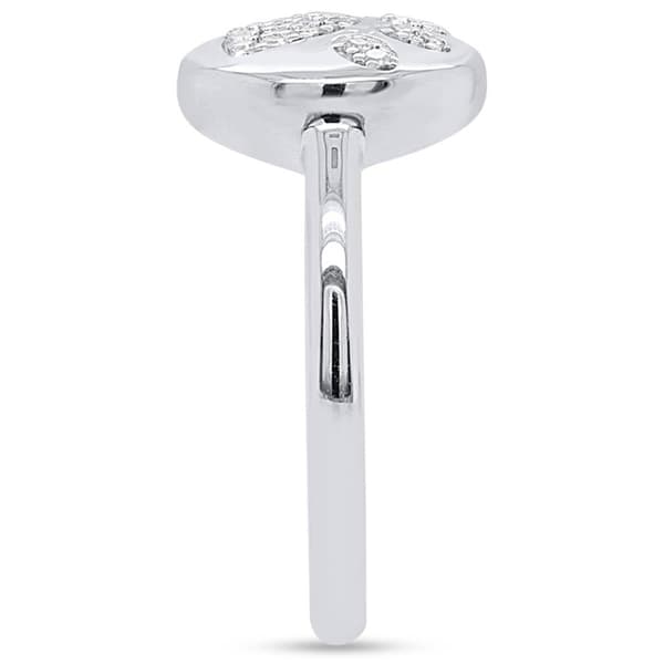 Nova Star® 1/10ctw. Lab Grown Diamond Paw Ring in Sterling Silver
