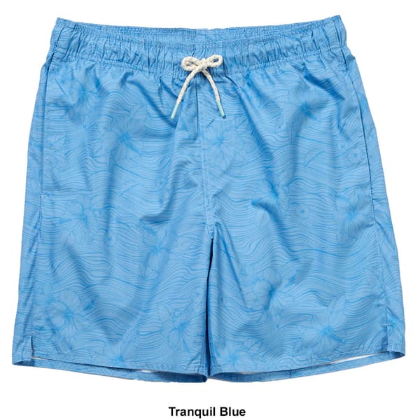 Mens Hawaiian Authentics Floral Currant Islander Swim Trunks