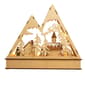 Kurt S. Adler 11.4in. Wooden Light Up Mountain Village - image 4
