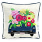 Jordan Manufacturing Flower Truck Outdoor Throw Pillow - image 1