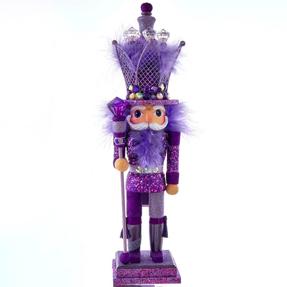 Kurt S. Adler 16in. Hollywood Nutcrackers Purple King