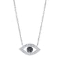 Accents by Gianni Argento Diamond Accent Evil Eye Necklace - image 1