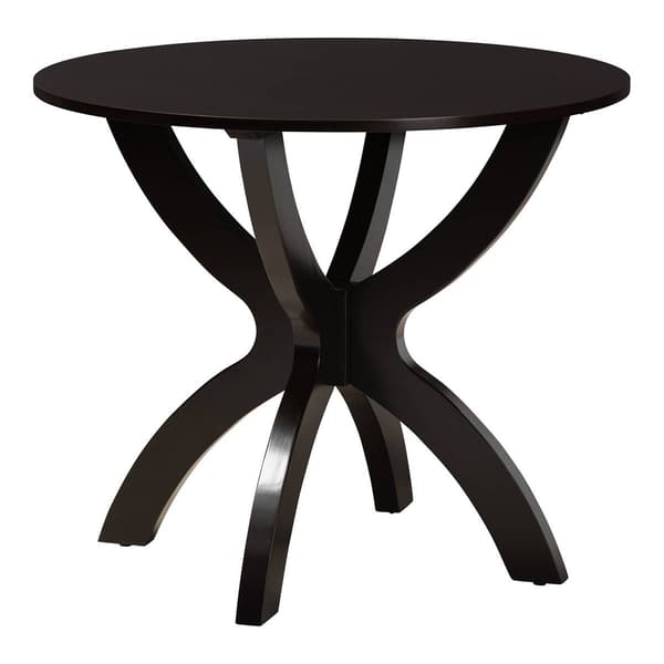Baxton Studio Rita Modern Dark Brown Wood 5pc. Dining Set
