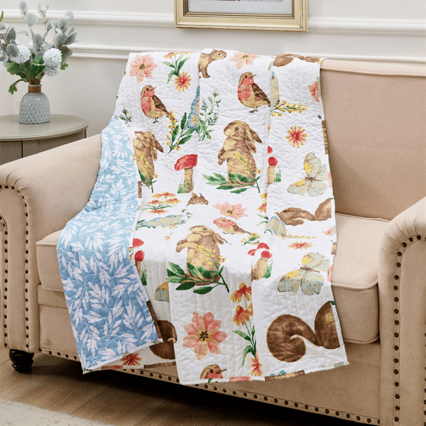 Greenland Home Fashions™ Willow Spring Forest Throw Blanket - image 