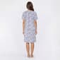 Womens Casual Time Seersucker Floral Embossed Zip Front Duster - image 2