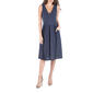 Womens 24/7 Comfort Apparel Fit & Flare Polka Dots Dress - image 1