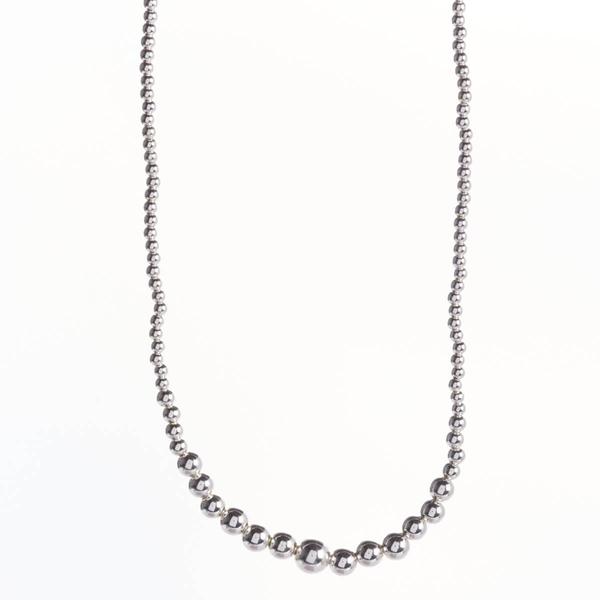 Design Collection Silver Plated 18in. Graduated Pearl Necklace - image 