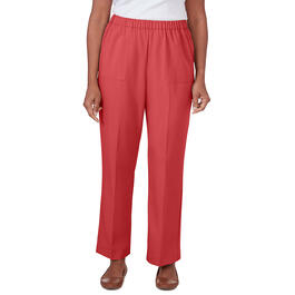 Womens Alfred Dunner Sedona Sky Twill Proportioned Pants - Short