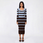 Juniors Madden Girl English Stripe Wide Square Neck Sweater Dress - image 1