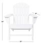 9th & Pike&#174; White Resin Traditional Outdoor Adirondack Chair - image 2