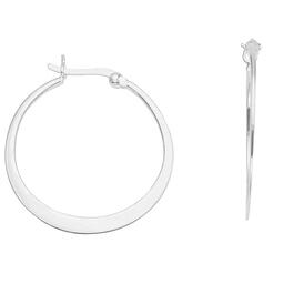 Marsala Sterling Silver Click Top Hoop Earrings