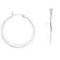 Marsala Sterling Silver Click Top Hoop Earrings - image 1