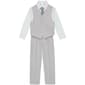 Boys (4-7) Van Heusen(R) Silver Heather Poplin Vest Dresswear Set - image 1