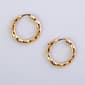 Evergold(tm) 14kt. Gold Swirl Hoop Earrings - image 1