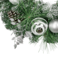 Northlight Pine Needle Christmas Wreath with Pinecone & Ornaments - image 4