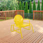 Northlight Seasonal Retro Metal Tulip Glider Patio Chair - image 4