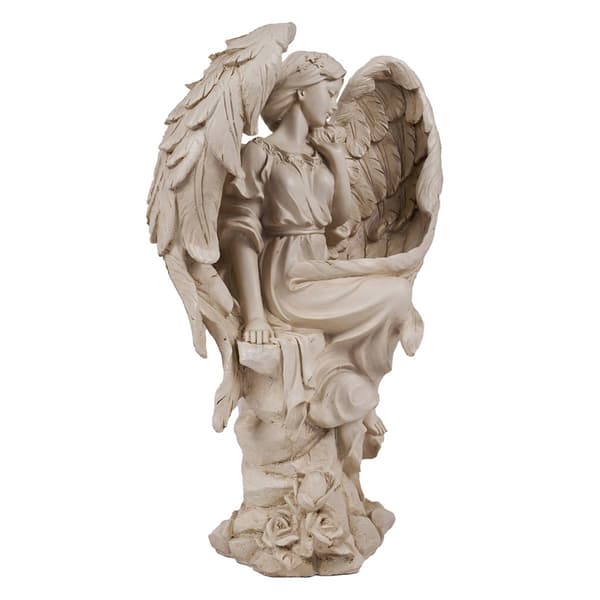 Hi-Line Gift Sitting Angel Garden Statue